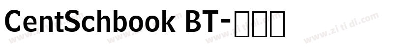 CentSchbook BT字体转换